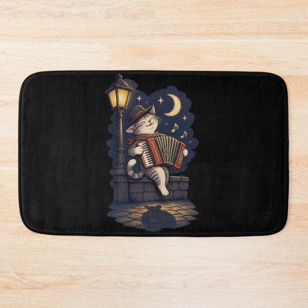 Item preview, Midnight Accordion Cat designed and sold by Konvero.