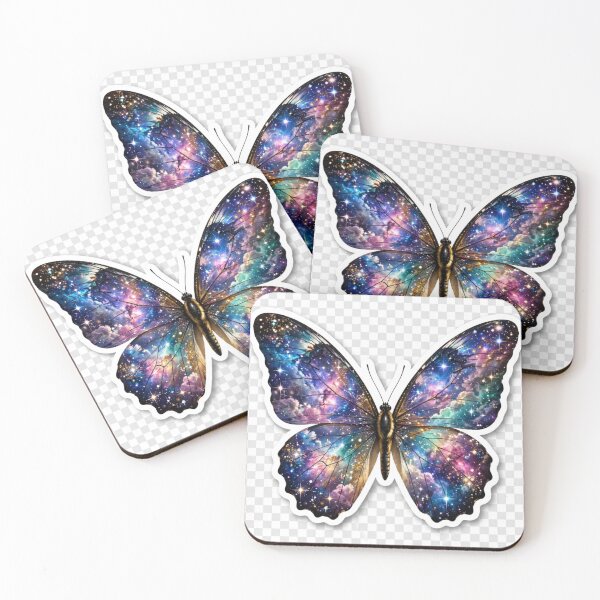 Item preview, Galaxy Butterfly Sticker - Cosmic Nebula Space Butterfly Aesthetic Art designed and sold by Sourcestores1.