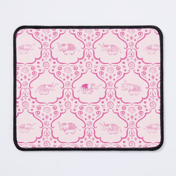 Item preview, Scurvy Elephants - hand painted whimsical happy cute oriental pink elephants designed and sold by Goddessart.
