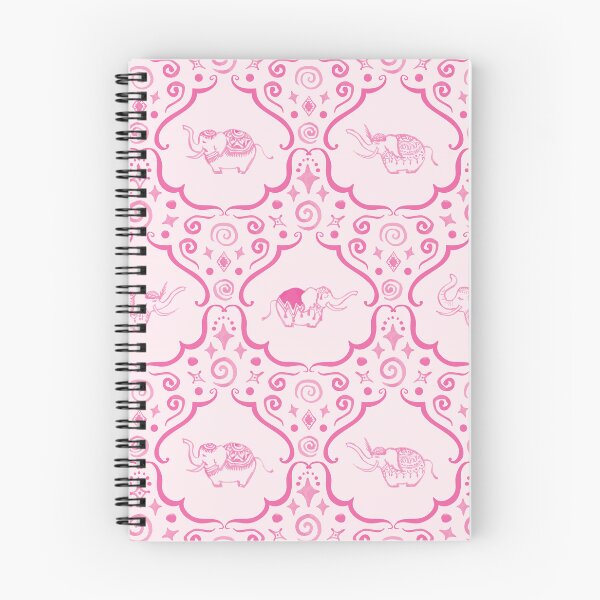 Item preview, Scurvy Elephants - hand painted whimsical happy cute oriental pink elephants designed and sold by Goddessart.