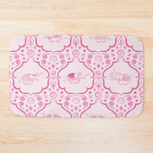 Item preview, Scurvy Elephants - hand painted whimsical happy cute oriental pink elephants designed and sold by Goddessart.