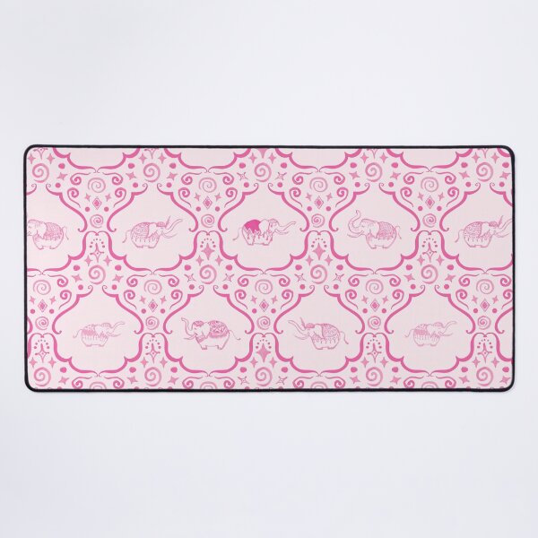 Item preview, Scurvy Elephants - hand painted whimsical happy cute oriental pink elephants designed and sold by Goddessart.