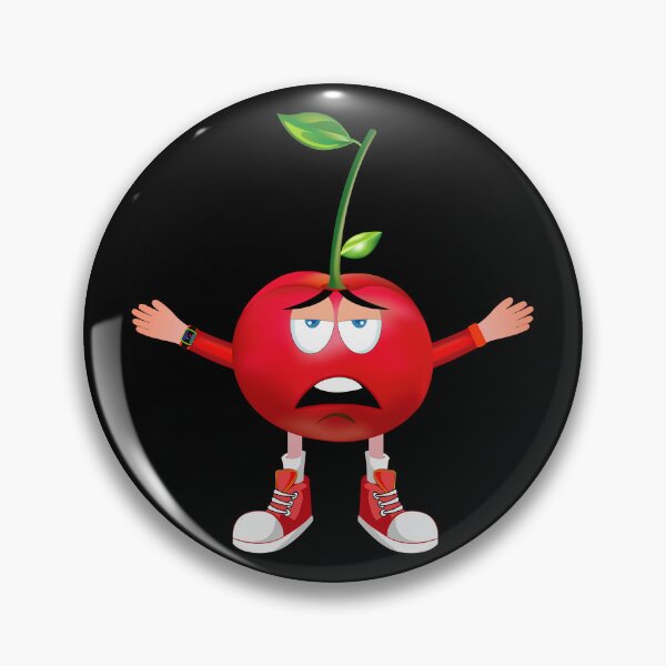 Item preview, Bored Cherry Animated Character Boy Version designed and sold by ExpressiveToon.