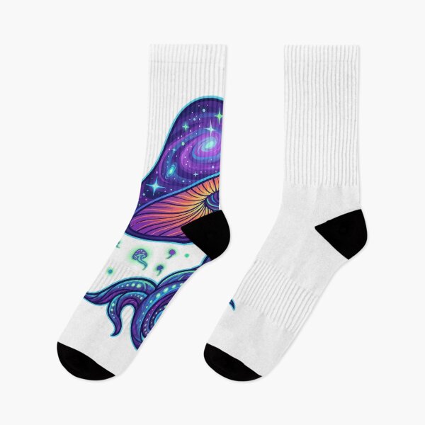 Item preview, Psychedelic Galaxy Cosmic Mushroom Art designed and sold by Rahat3344.