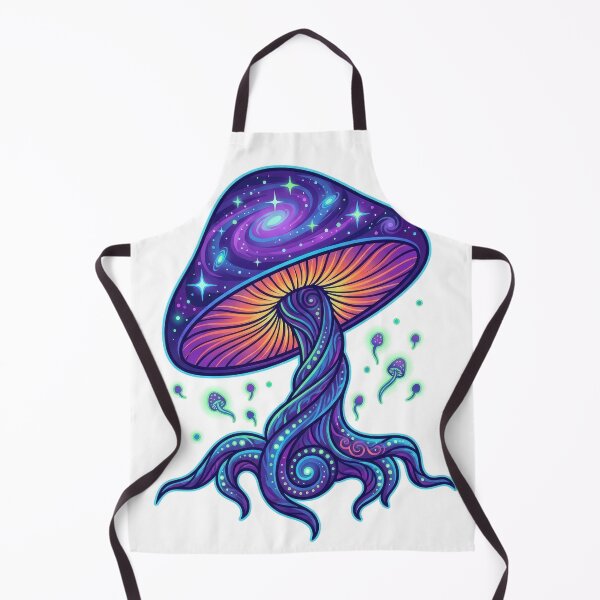 Item preview, Psychedelic Galaxy Cosmic Mushroom Art designed and sold by Rahat3344.