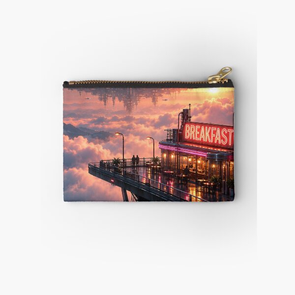 Item preview, Futuristic Space Station Breakfast | Sci Fi Cyberpunk Cloud City designed and sold by IRON SIREN.