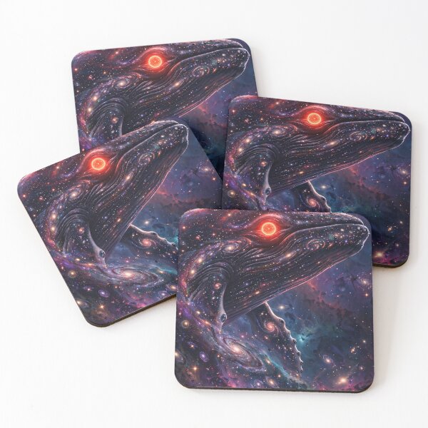 Item preview, Galaxy Whale God - Cosmic Red Sun Eclipse Celestial Space Whale Art designed and sold by Sourcestores1.