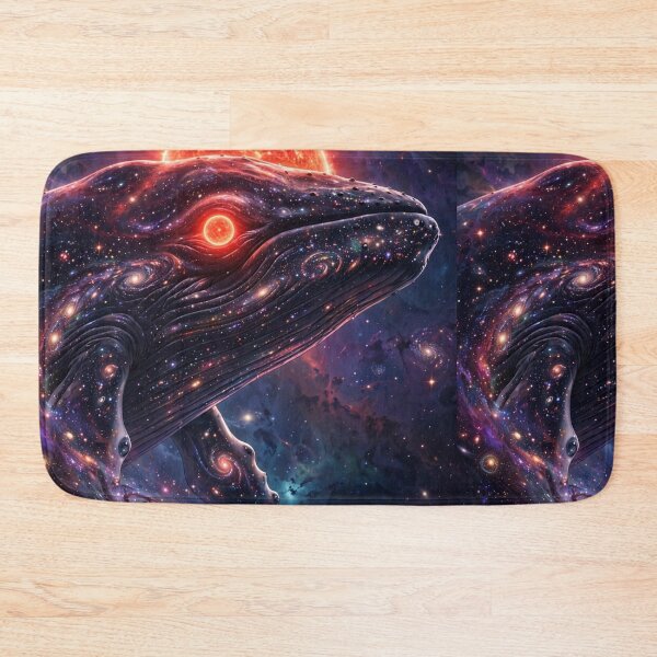 Item preview, Galaxy Whale God - Cosmic Red Sun Eclipse Celestial Space Whale Art designed and sold by Sourcestores1.
