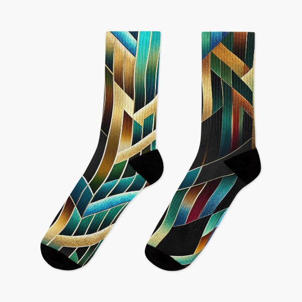 Item preview, Luxurious Art Deco Geometric Metallic Pattern designed and sold by Extravanganzza.
