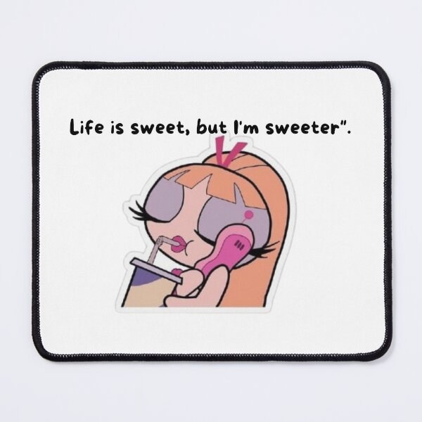 Item preview, Life is sweet but I am sweeter cute cartoon sticker aesthetic designed and sold by OumaAL.