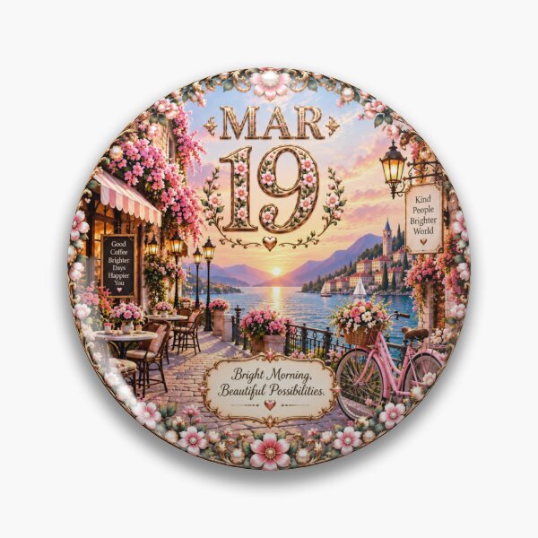 Item preview, March 19 Lakeside Café Birthday Design designed and sold by LunaMoments.