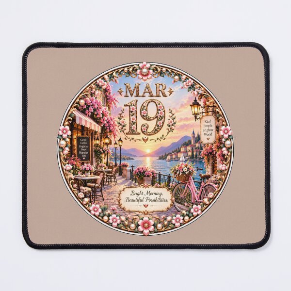 Item preview, March 19 Lakeside Café Birthday Design designed and sold by LunaMoments.