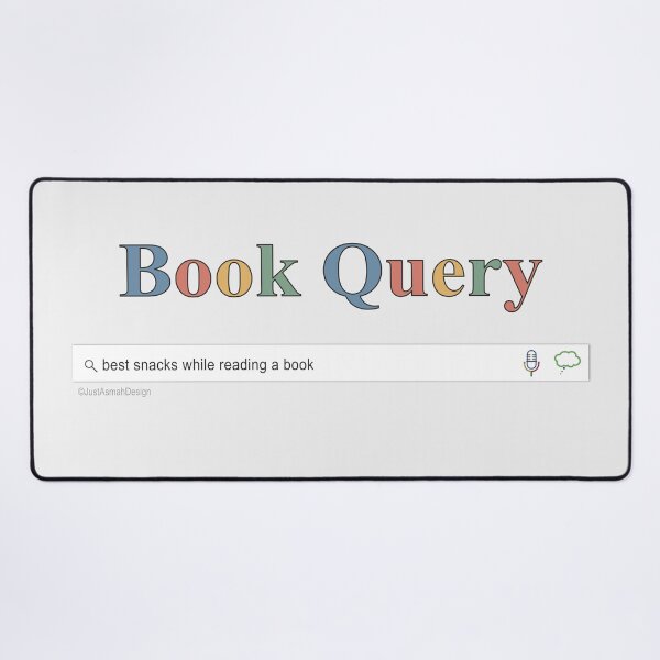 Item preview, Book Query Reading Snacks - Funny Bookish Search Bar designed and sold by JustAsmahDesign.