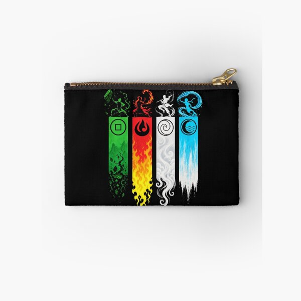 Item preview, Four Elements Master Banners Martial Arts Monk Art designed and sold by lamiarte.