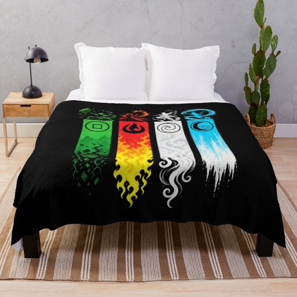 Item preview, Four Elements Master Banners Martial Arts Monk Art designed and sold by lamiarte.