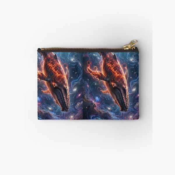 Item preview, Cosmic Galaxy Whale - Fiery Lava Space Whale in Nebula Ocean Art designed and sold by Sourcestores1.
