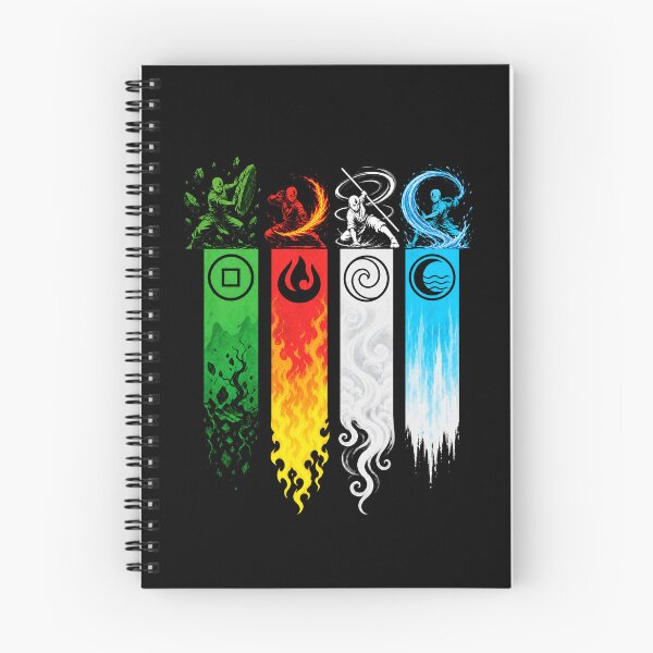 Item preview, Four Elements Master Banners Martial Arts Monk Art designed and sold by lamiarte.