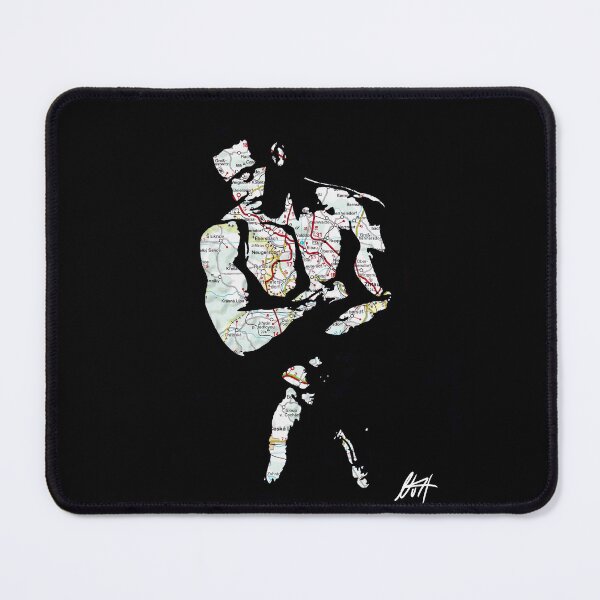 Item preview, Big Muscled Black Guy Map Art By NLMKArtStudio designed and sold by NLMKArtStudio.