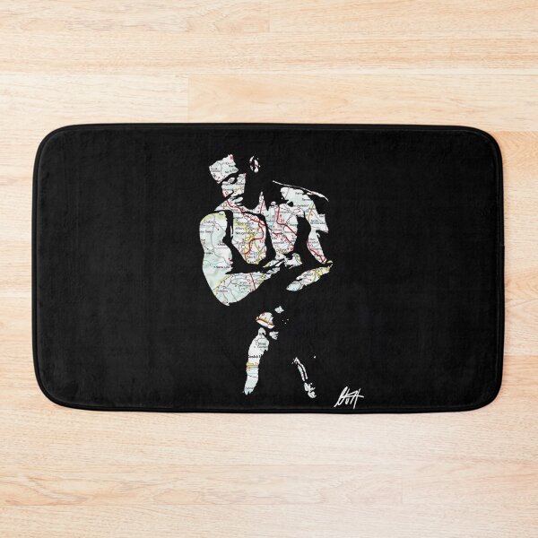 Item preview, Big Muscled Black Guy Map Art By NLMKArtStudio designed and sold by NLMKArtStudio.
