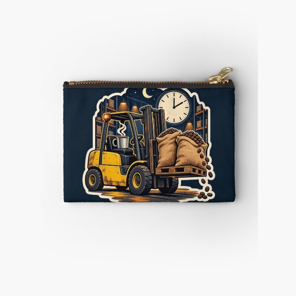 Item preview, Forklift Bean Delivery Night Shift Sticker designed and sold by WaynesCave.