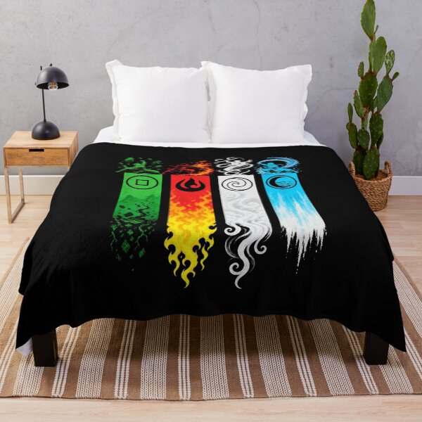 Item preview, Four Elements Master Banners Martial Arts Monk Art designed and sold by lamiarte.