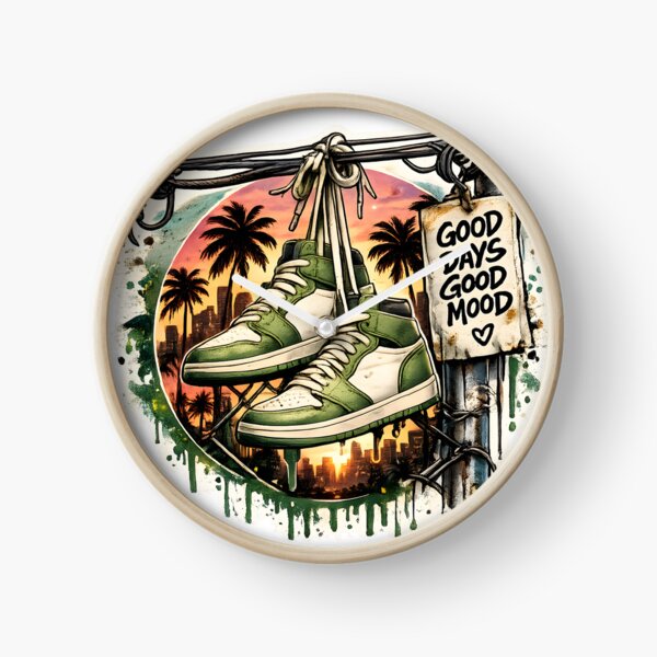 Item preview, Good Days Good Mood – Green Street Style Sneakers designed and sold by TinyWeird.