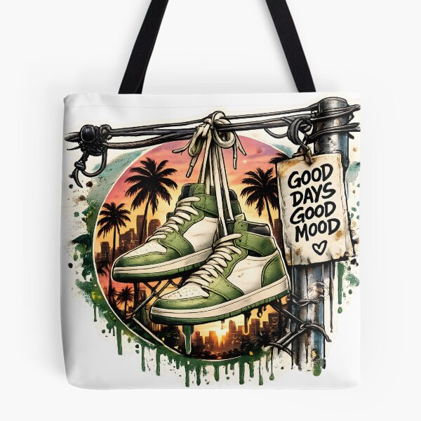 Item preview, Good Days Good Mood – Green Street Style Sneakers designed and sold by TinyWeird.