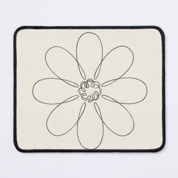 Item preview, Single Daisy Stem Line Art | Minimalist Ivory Botanical Print (line art) designed and sold by Zaramodo.