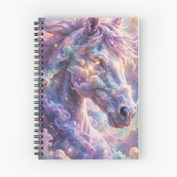 Item preview, Ethereal Galaxy Horse Portrait - Cosmic Cloud Nebula Fantasy Horse Head designed and sold by Sourcestores1.