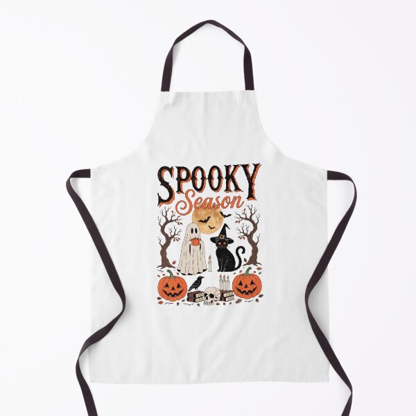 Item preview, Spooky Season Halloween Ghost Cat Witch Crow Skull designed and sold by Snifferius.