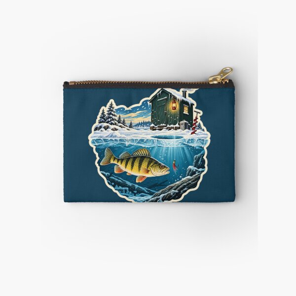 Item preview, Great Lakes Ice Shanty Perch Fishing Sticker designed and sold by WaynesCave.