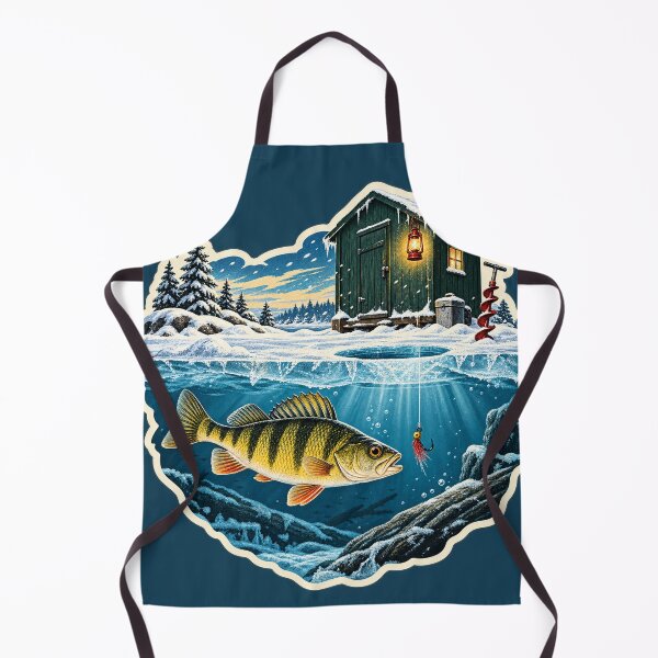 Item preview, Great Lakes Ice Shanty Perch Fishing Sticker designed and sold by WaynesCave.