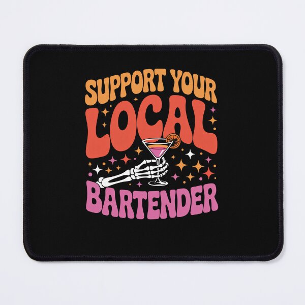 Item preview, Support Your Local Halloween Skeleton Bartender designed and sold by DariaOltes.