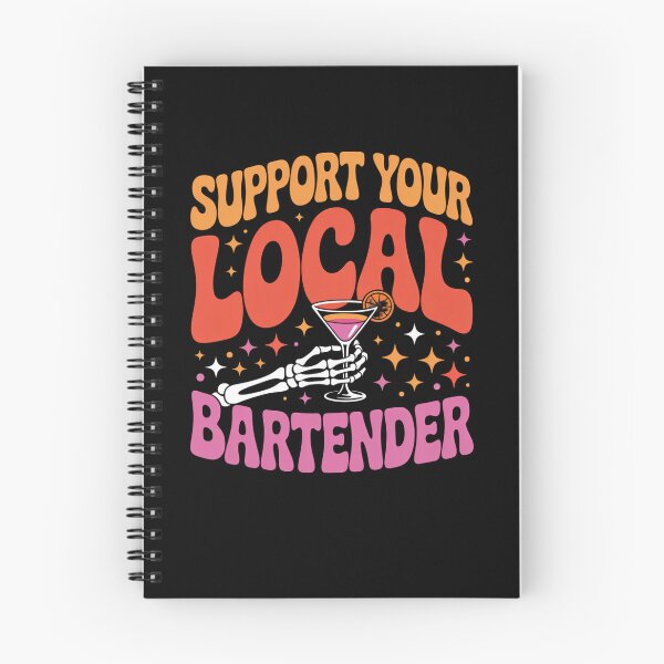 Item preview, Support Your Local Halloween Skeleton Bartender designed and sold by DariaOltes.