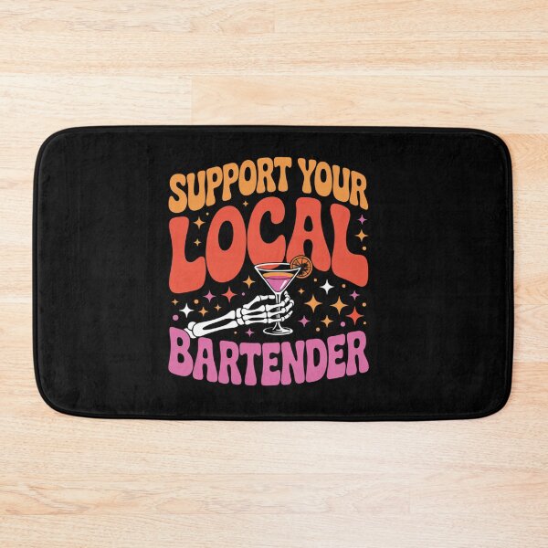 Item preview, Support Your Local Halloween Skeleton Bartender designed and sold by DariaOltes.