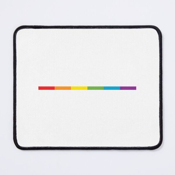 Item preview, Subtle Modern Rainbow Flag Design with Thin Lines on Black Background for Pride Celebration designed and sold by richard143.