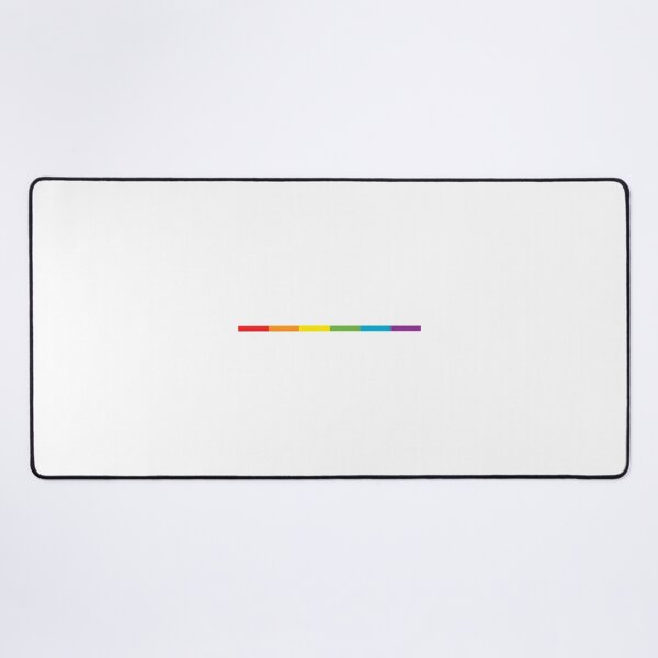 Item preview, Subtle Modern Rainbow Flag Design with Thin Lines on Black Background for Pride Celebration designed and sold by richard143.