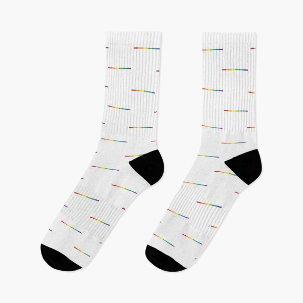 Item preview, Subtle Modern Rainbow Flag Design with Thin Lines on Black Background for Pride Celebration designed and sold by richard143.