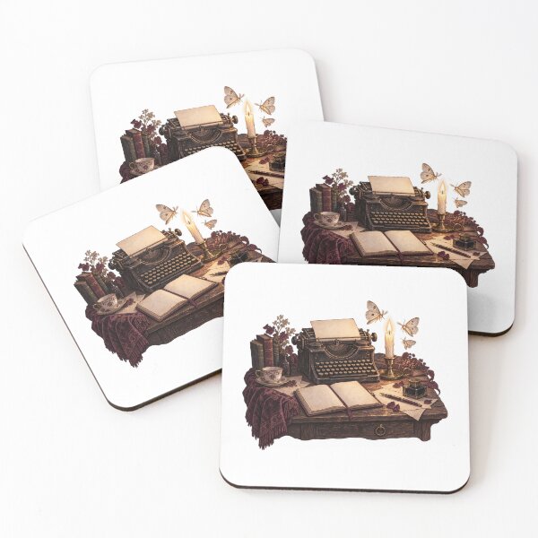 Item preview, Poetcore Writing Desk At Night designed and sold by Inkworksbyshery.