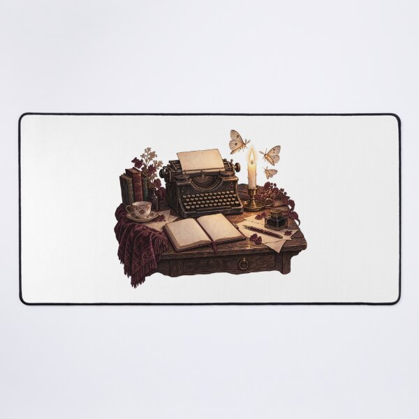 Item preview, Poetcore Writing Desk At Night designed and sold by Inkworksbyshery.