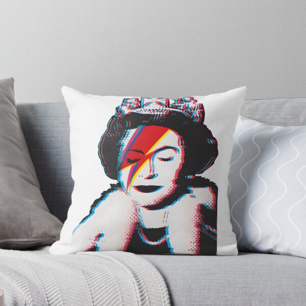 Item preview, Banksy Inspired UK England Tribute with David Bowie Face Makeup and Retro Anaglyph Effect designed and sold by richard143.