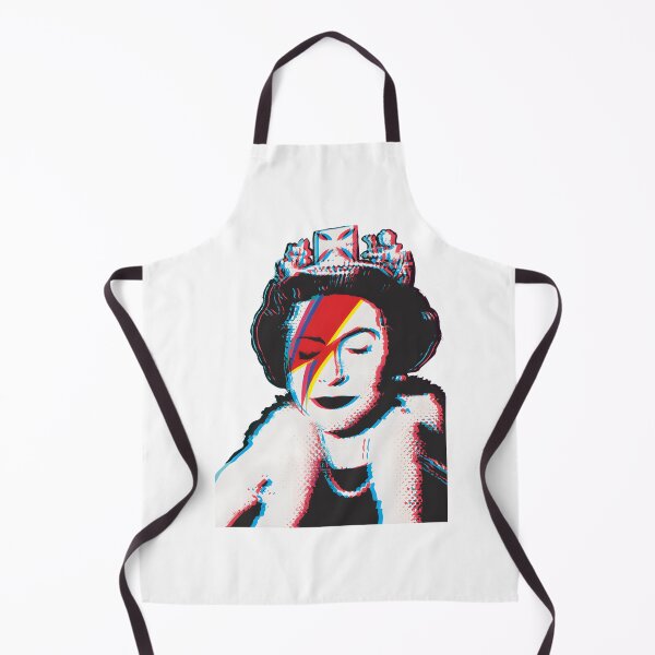 Item preview, Banksy Inspired UK England Tribute with David Bowie Face Makeup and Retro Anaglyph Effect designed and sold by richard143.