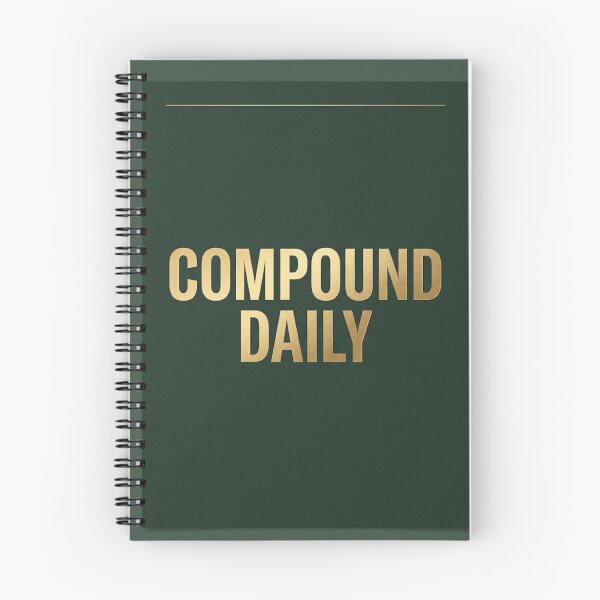 Item preview, Compound Daily | Minimalist Dark Green Money Mindset Print designed and sold by Zaramodo.