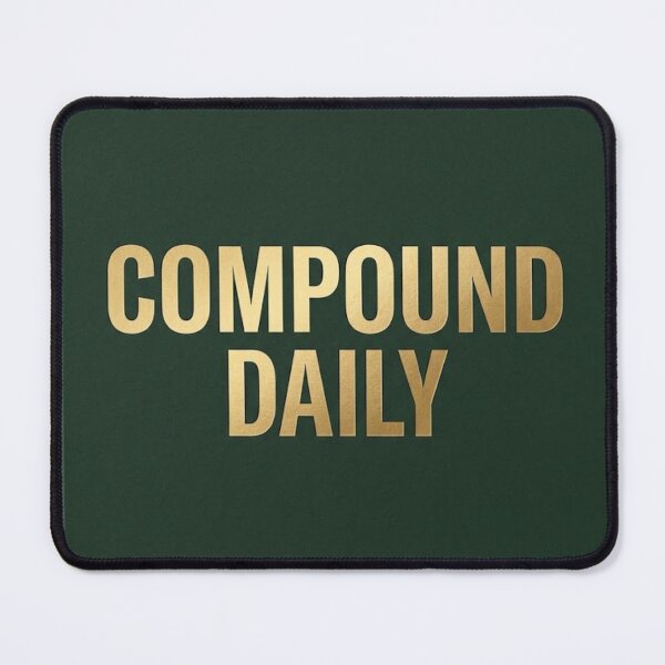 Item preview, Compound Daily | Minimalist Dark Green Money Mindset Print designed and sold by Zaramodo.