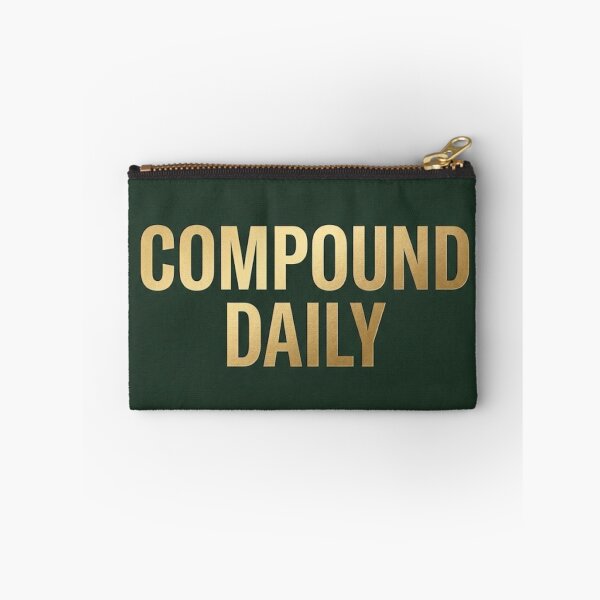 Item preview, Compound Daily | Minimalist Dark Green Money Mindset Print designed and sold by Zaramodo.