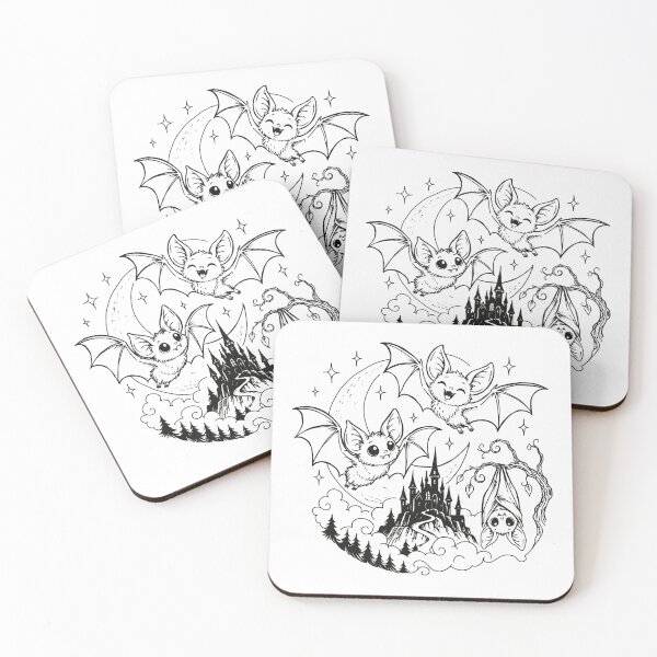 Item preview, Bats Line Art designed and sold by ChunkByChunk.