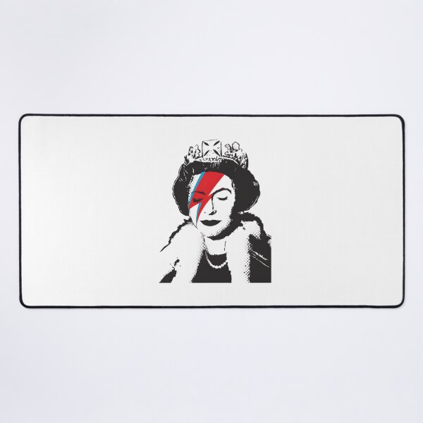 Item preview, Banksy Inspired UK England God Save the Queen with David Bowie Rock Band Face Makeup High Quality Art Design designed and sold by richard143.