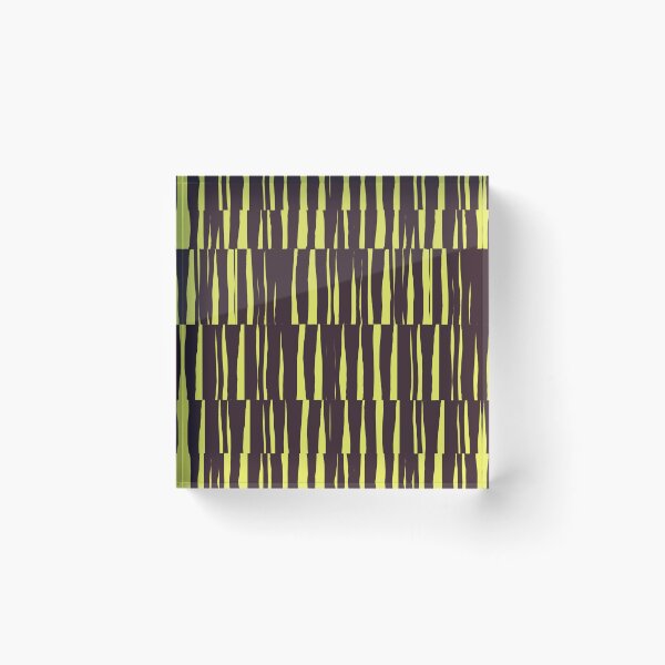 Item preview, Minimal Geometric Rectangles Lines 15 | Dark Plum Wasabi Neon Irregular Hand Drawn Stripes designed and sold by MarleneCanto.