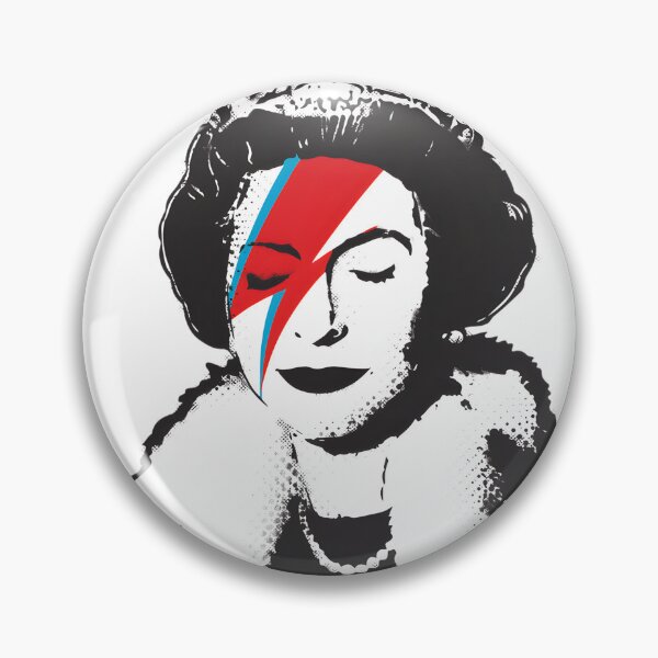Item preview, Banksy Inspired UK England God Save the Queen with David Bowie Rock Band Face Makeup High Quality Art Design designed and sold by richard143.