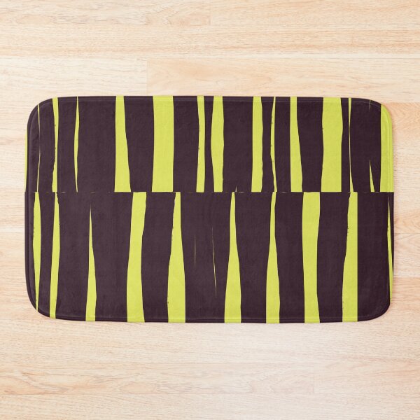 Item preview, Minimal Geometric Rectangles Lines 15 | Dark Plum Wasabi Neon Irregular Hand Drawn Stripes designed and sold by MarleneCanto.